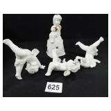 White Angel Figurines & Bell - 4 count