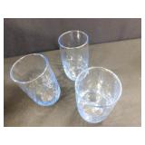 Blue Drinking Glasses - 20 count