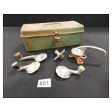 Tin Tool Box / Antique Vehicle Handles
