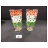 Floral Drinking Glasses - 2 count