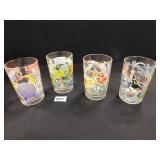 Walt Disney Glasses - McDonalds - 4 count