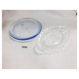 Indiana Glass Liberty Plate and Liberty Bell Tray