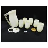 Plas-Tex Pitcher and Glasses - 7 count