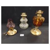 Kerosene Type Lamps - 3 count