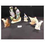 Bird Figurines - Japan - 5 count