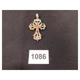 Jeweled Cross Pendant