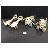 Metal Roller Skates - 2 pair