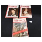 Newsweek Magazine - 1943, 1953 - 3 count
