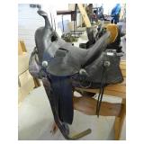 Vintage High back Brown Saddle