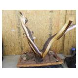 Cedar Display Piece with Turtles