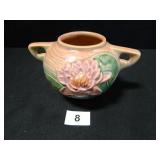 Roseville Pottery "Waterlily" Handled Vase