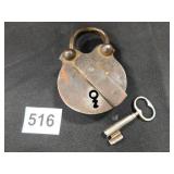 Old Padlock and Key