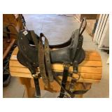 Vintage McClellan Black Cavalry Saddle