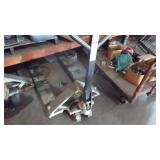 Hand Held Pallet Jack works