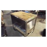 Rolling cart with shelf, 3