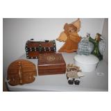 Wooden Home Décor and Resin Angel Figure