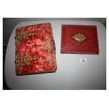 Vintage Velvet Photo Album; Autograph Book