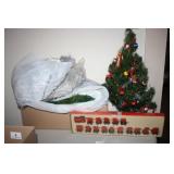 Small Artificial tree; Christmas Train; Garland