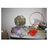 Sewing Supplies-2 boxes; zippers; buttons etc