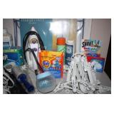 Iron, clothing steamer, Detergent; hanging bag