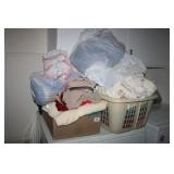 Bathroom Towels and Laundry Basket