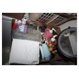 Bathroom Mirror, soap dispensers; Shower hooks