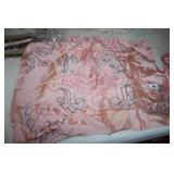 Silk Pillowshams and Bed Cover-Pink