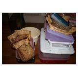 Plastic Totes and Baskets for storage