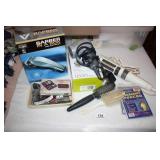 Haircare Items; Blowdryer, Curling Iron; Pins