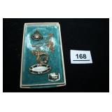 Brooch Art Deco Style Pins (3)-Broken Chain