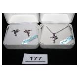 WilD Pearls Abalone Jewelry Earrings and Necklace