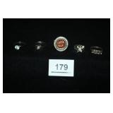 Various Rings; OSU Ring; Butterfly; Nail Ring