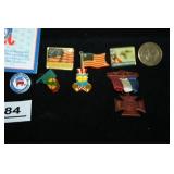 Lapel Pins; Uncle Sam, RNC, Americana