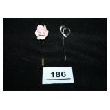 Pins; Rose; Heart