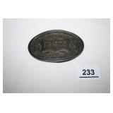 Frisco Belt Buckle 1876-1980