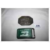North Burlington Belt Buckle;Avon Train Belt Buckl