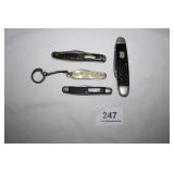 Pocket Knives (4) Las Vegas, NV; Frontier