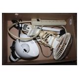 Power Strip, Table Mount Light and Fan