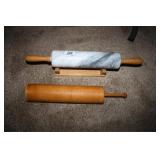 Marble rolling pin, wooden rolling pin