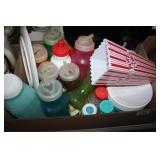 Child dishes - sippy cups, glass bby bottles