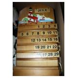 Kitchen magnets, wall calendar