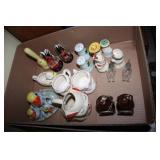 Salt & Pepper shakers, creamer