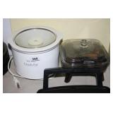 Small Crock Pot; Small Electric Skillet