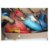 Gas Can; Torches; Jack
