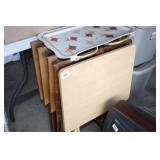 Tray Table Set on stand; extra Tray Table; Metal