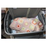 Crochet Blanket; Pillow Forms (2); Colored