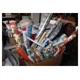 Large bOx of Wrapping Paper on Rolls