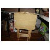 Wooden Tray Tables with astand (3Tables)