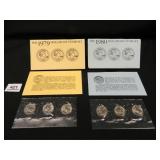 1979 & 1980 Susan B. Anthony Dollar Souvenir Sets;
