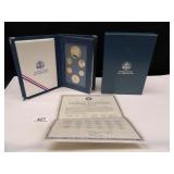 1987 U.S. Prestige Coin Set; Silver Dollar-90% Sil